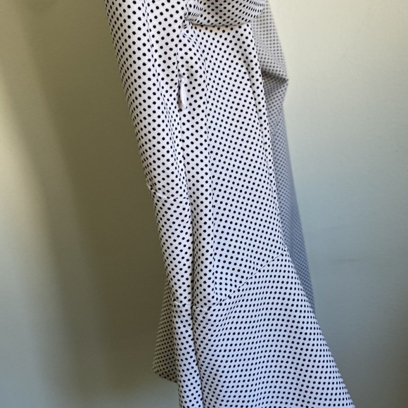 DYNAMITE V-Neck Long Puffy Sleeves Corset Buttons Blouse • Polka Dot • S Small - Picture 9 of 12